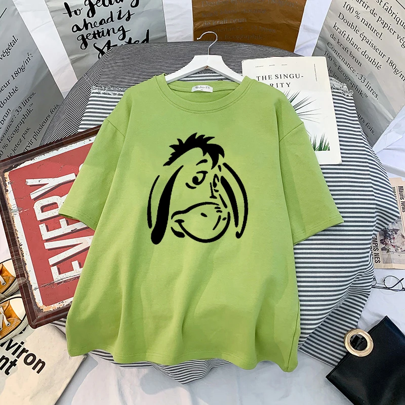 Футболка женская с рисунком и коротким рукавом в стиле аниме