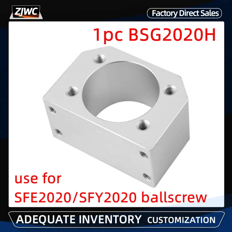 

Ball Screw Nut Seat Large Lead Large lead 1PC BSG2020H SFE2020/SFY2020 Screw diameter 20mm lead 20mm
