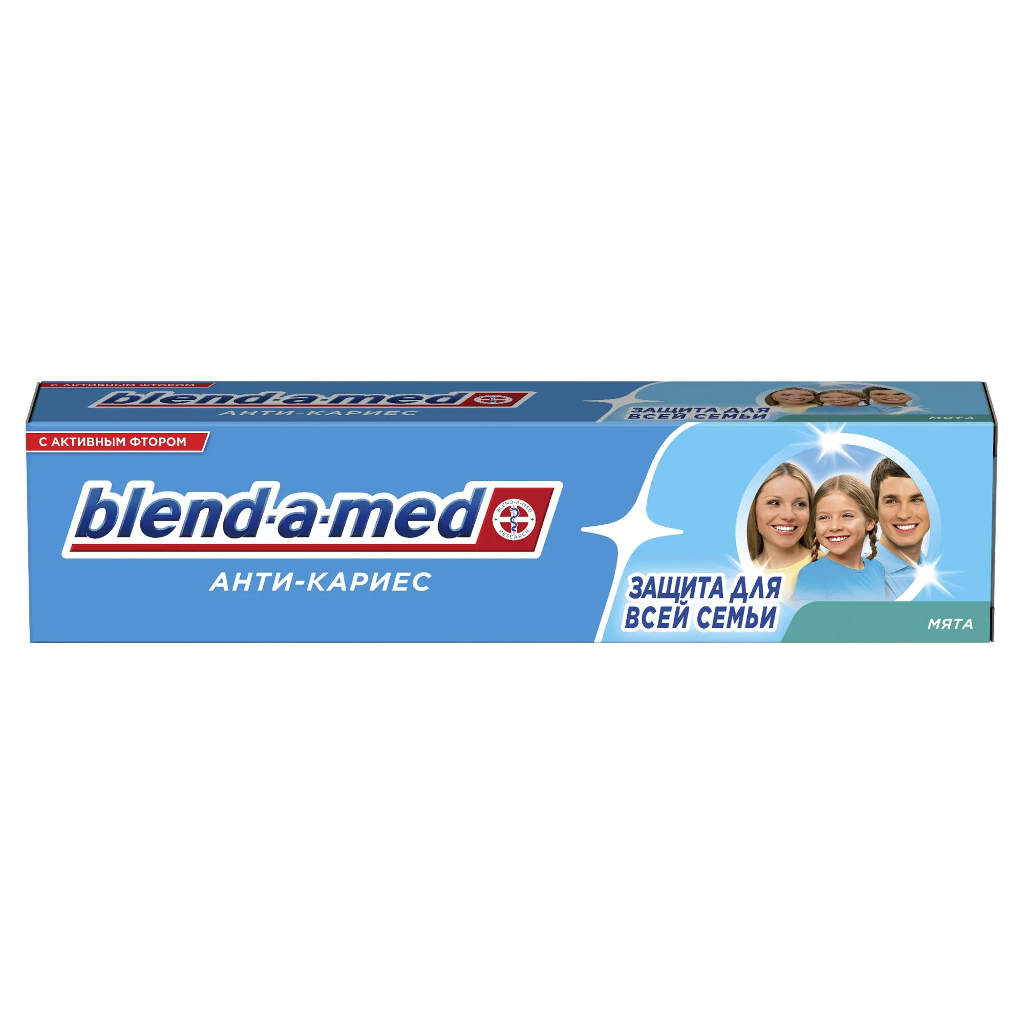 Зубная паста Blend-a-med Анти-кариес Защита для всей семьи Мята 50 мл | Красота и