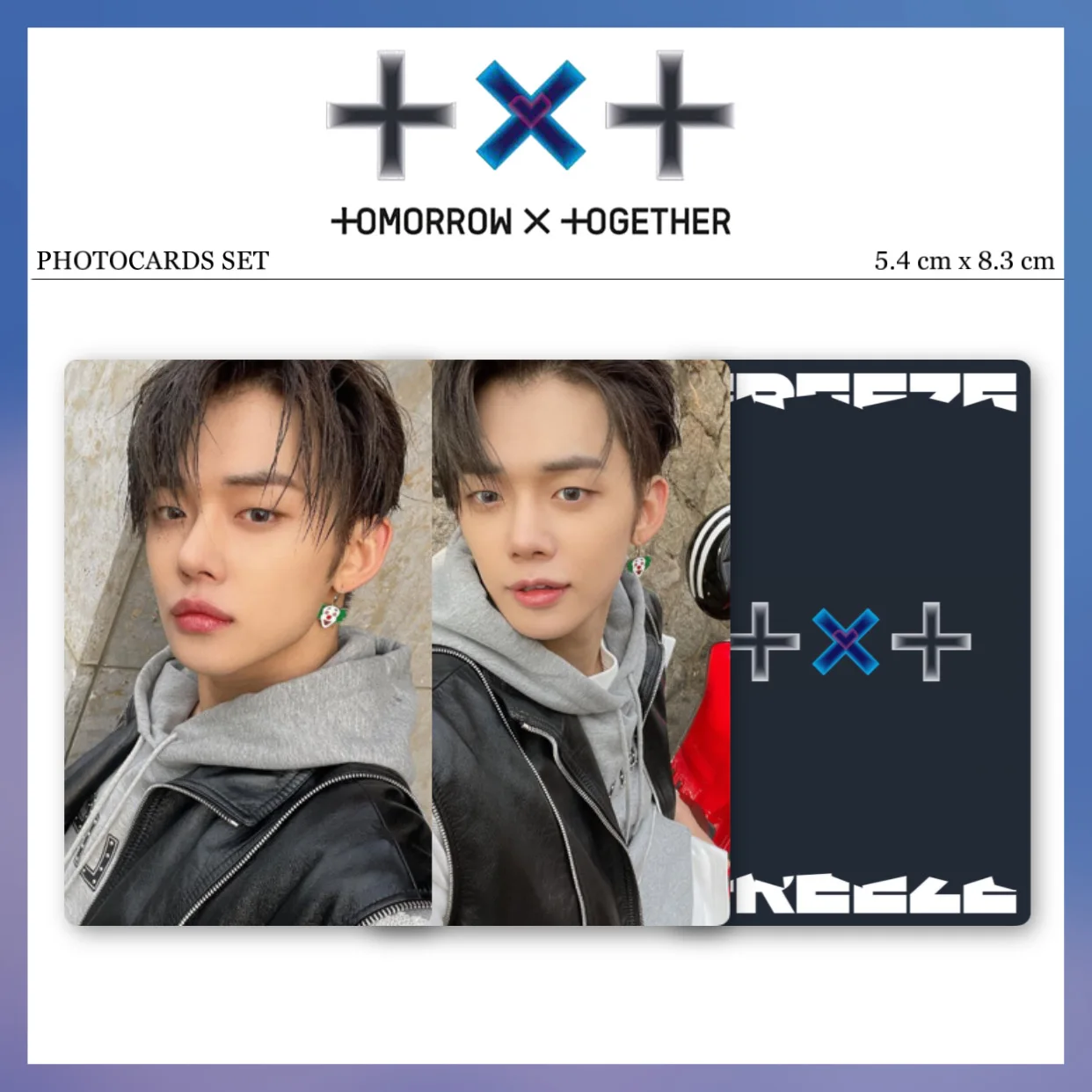 10 шт/комплект Карты Tomorrow x Together TXT FREEZE двусторонние для коллекции | Канцтовары