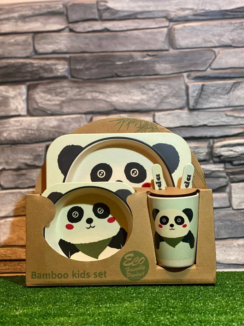 Набор для кормления детей/ ложка/ вилка/ тарелка глубокая/ набор посуды детей