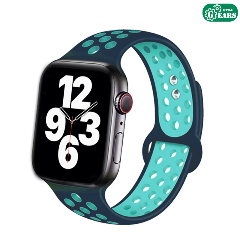 Совместимый ремешок для Apple Watch iWatch Series 1 / 2 3 4 5 | 38 40 42 44 мм сменный двухцветный