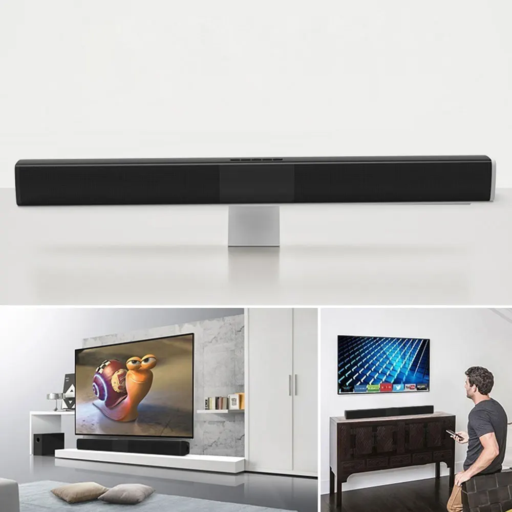 20 Вт FM Саундбар BS 28B ТВ проводной беспроводной Bluetooth динамик домашний кинотеатр