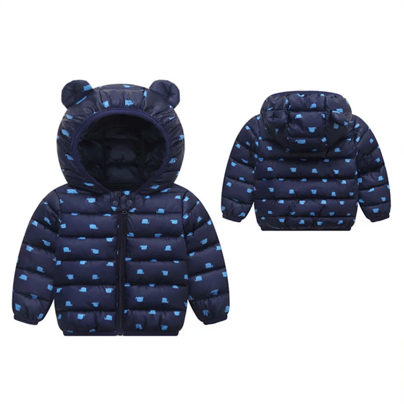 Winter Jacket Baby Girl Coat 4 Colors Hooded Wear for Kids Down Warm Clothes |