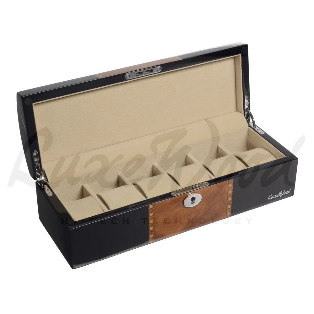 Шкатулка для хранения 6 часов Luxewood LW807-6-1 | Наручные часы