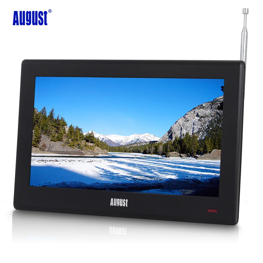 Август DA100D 10 дюймов портативный Телевизор с Freeview цифровой ЖК телевизор для