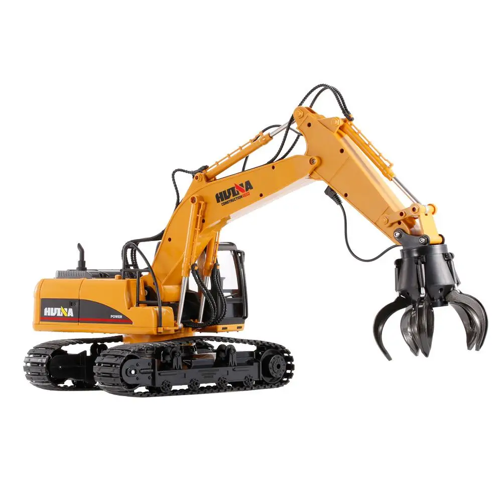 Hui Na Toys / Р/У экскаватор-погрузчик HUI NA TOYS масштаб 1:14 2.4G арт. HN1571 Оранжевый | Игрушки