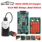 Лучшая Диагностика с двойной печатной платой Bluetooth V5.008 2020,23, встроенная Диагностика OBD2 Keygen для TCS Pro V3.0 Real 9241A OBD, адаптер для автомобильного сканера грузовика