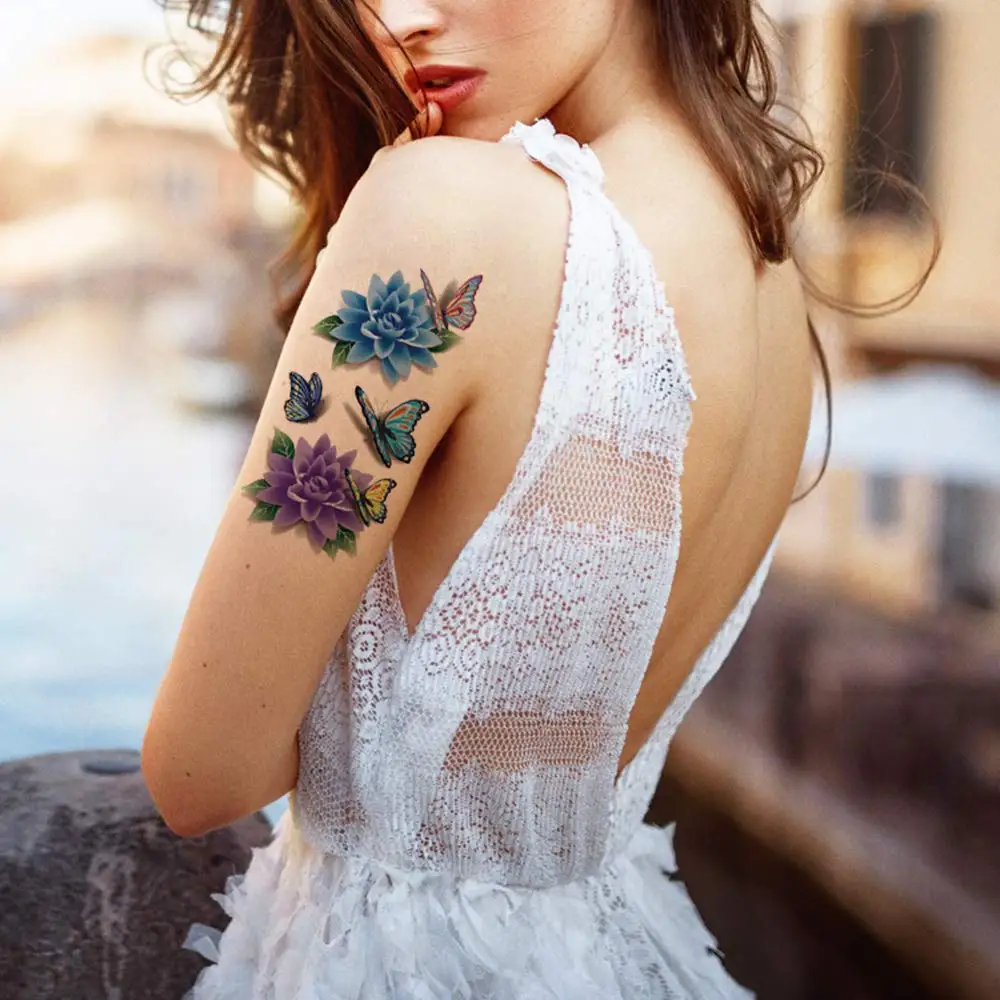 3D наклейки для временных татуировок временные на корпусе Водонепроницаемый