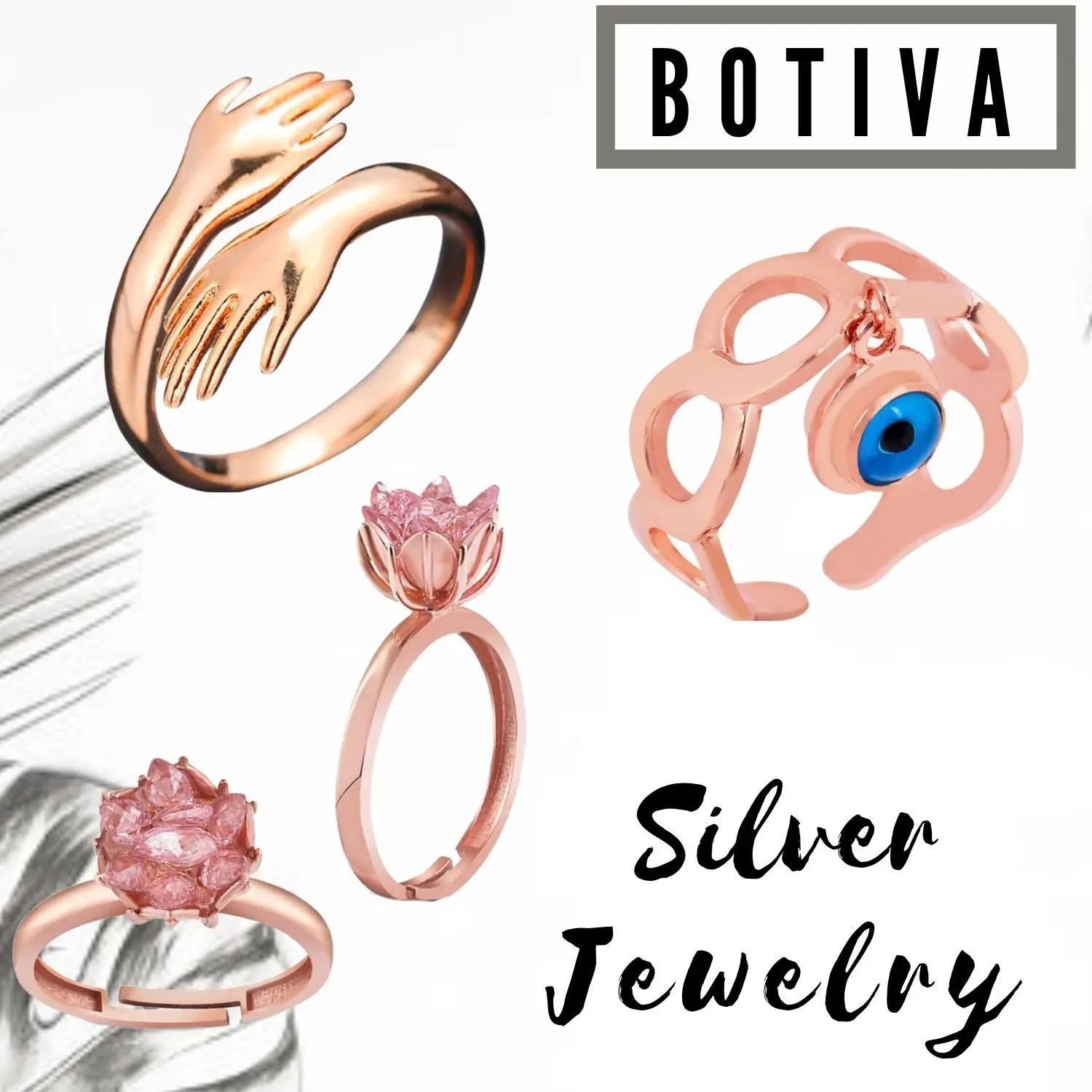 Bague en argent regardé 925 pour femme, goutte de moto, coupe tan, bijoux de fête de mariage, boîte-cadeau d'anniversaire, mode féminine, taille Botiva, motifs brodés turcs