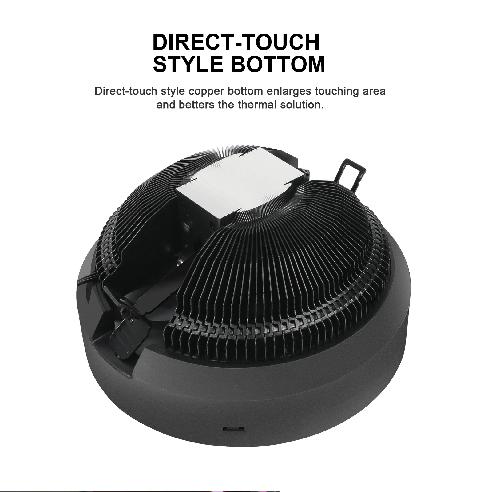 vetroo m2 black cpu cooler hydraulic bearing 90w tdp air cooler for intel lga 1200 1366 115x led ring lighting 3pin pc radiator free global shipping