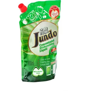 Гель для мытья посуды и детских принадлежностей Jundo Green tea with Mint с гиалуроновой