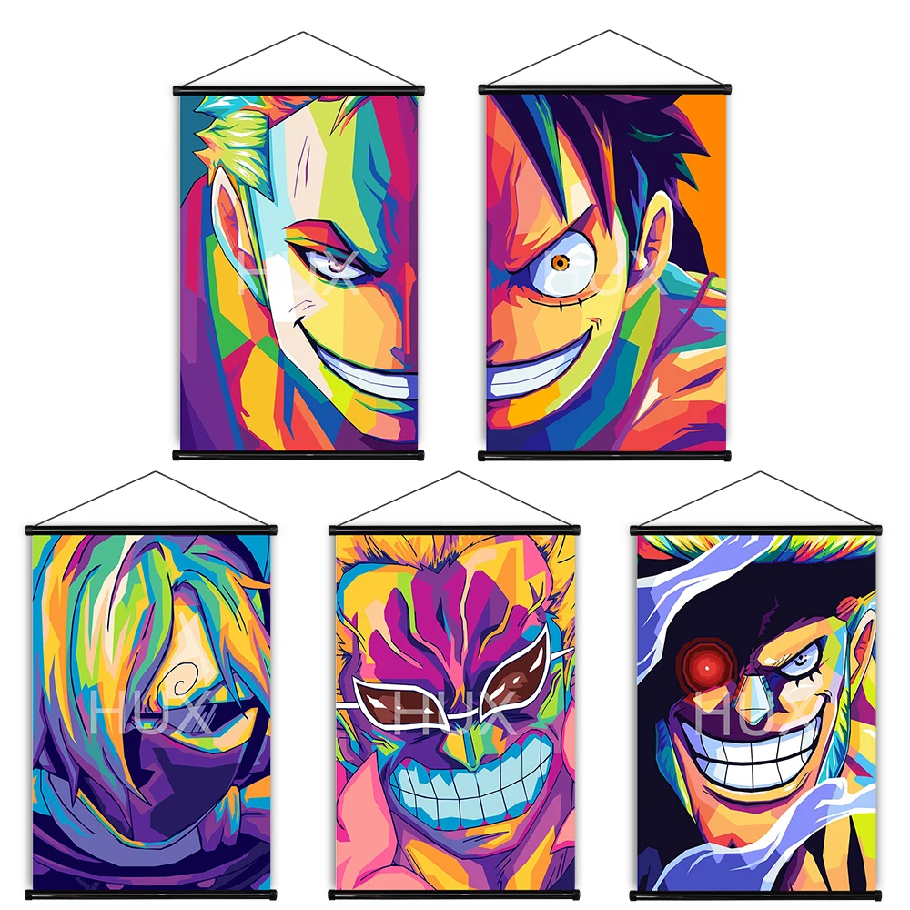 

One Piece Classic Japanese Anime A Character Collection Wall Decor Quality Canvas Painting Pictures Prints Scroll Child Bedroom