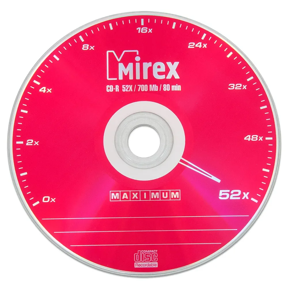 Диск CD-R Mirex 700 Mb 52x Box упаковка 50 шт. |