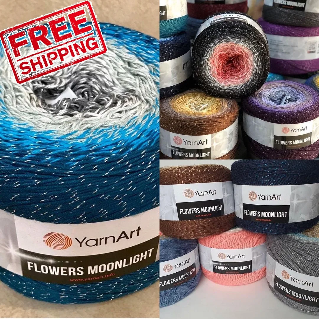 Yarnart цветы лунный торт пряжа 260gr 1000mt Хлопок люрексом смесь ручная вязка крючком