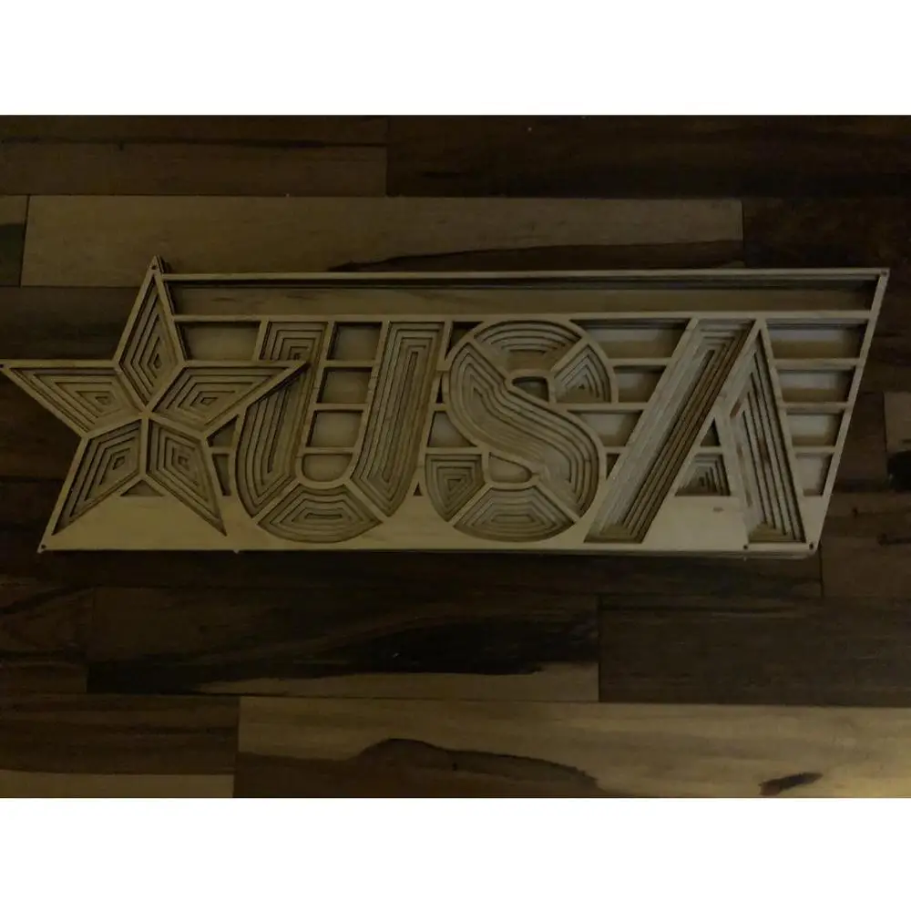 Шаблон файлы для лазерной резки многослойная Mandala США цифровой CNC шаблон Вектор