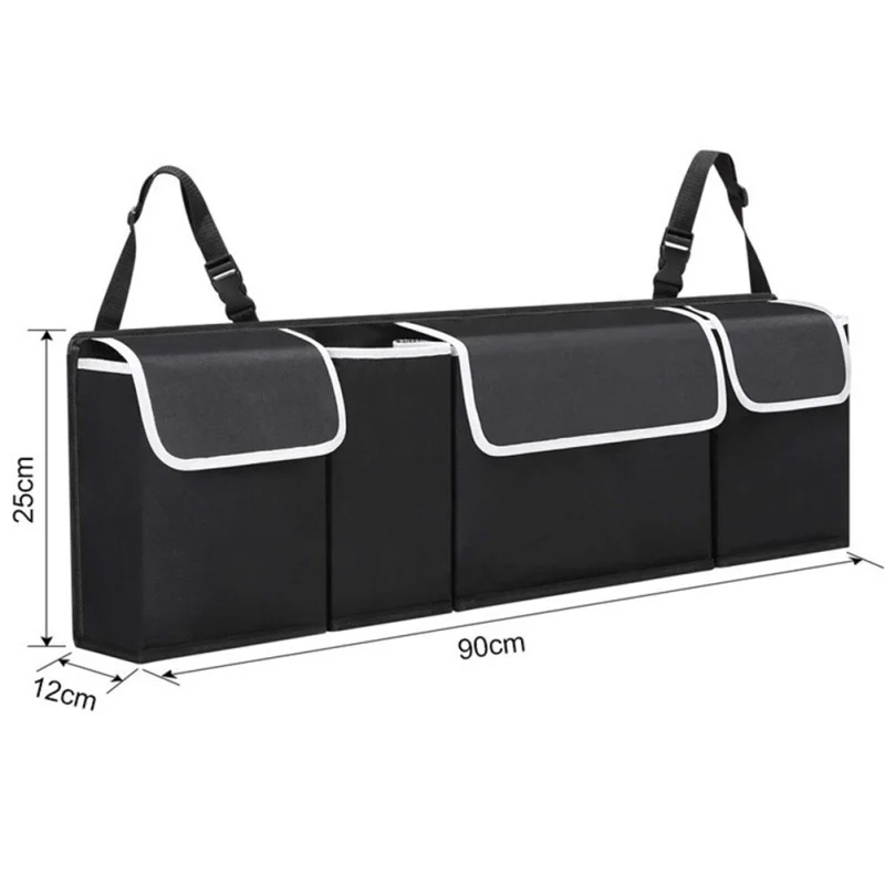 

Car Accessory Rear Seat Back Storage Bag Multi Hanging Nets Pocket Trunk Bag Organizer Auto Stowing Tidying Interior Supplies