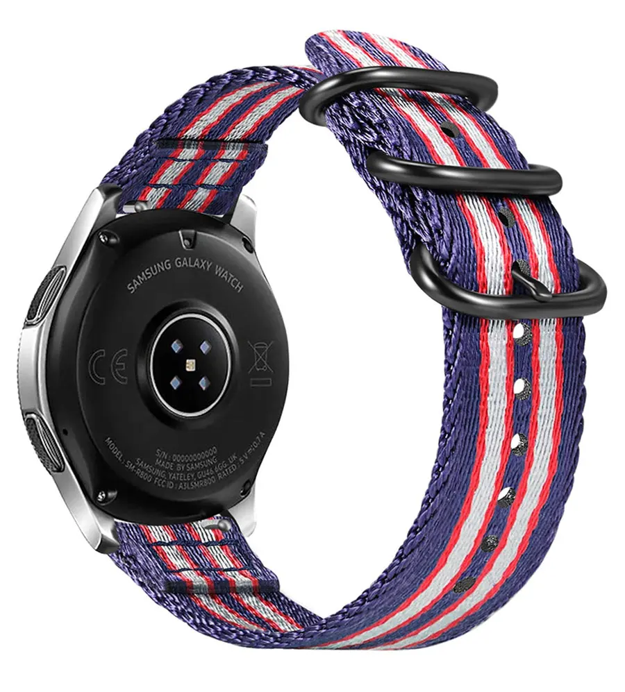 amazfit bip ремешок gear s3 galaxy watch 46 мм для gear S3 Frontier galaxy watch Active Amazfit Bip huawei watch Gt Nato ремешок