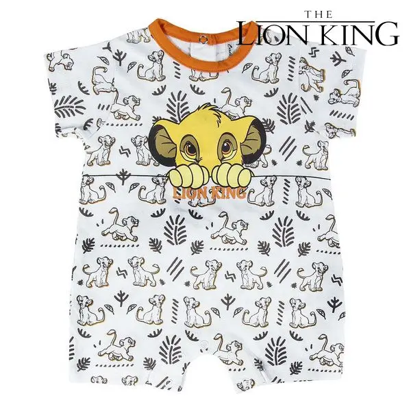 Детский комбинезон с короткими рукавами Костюм Король Лев Цвет белый| |