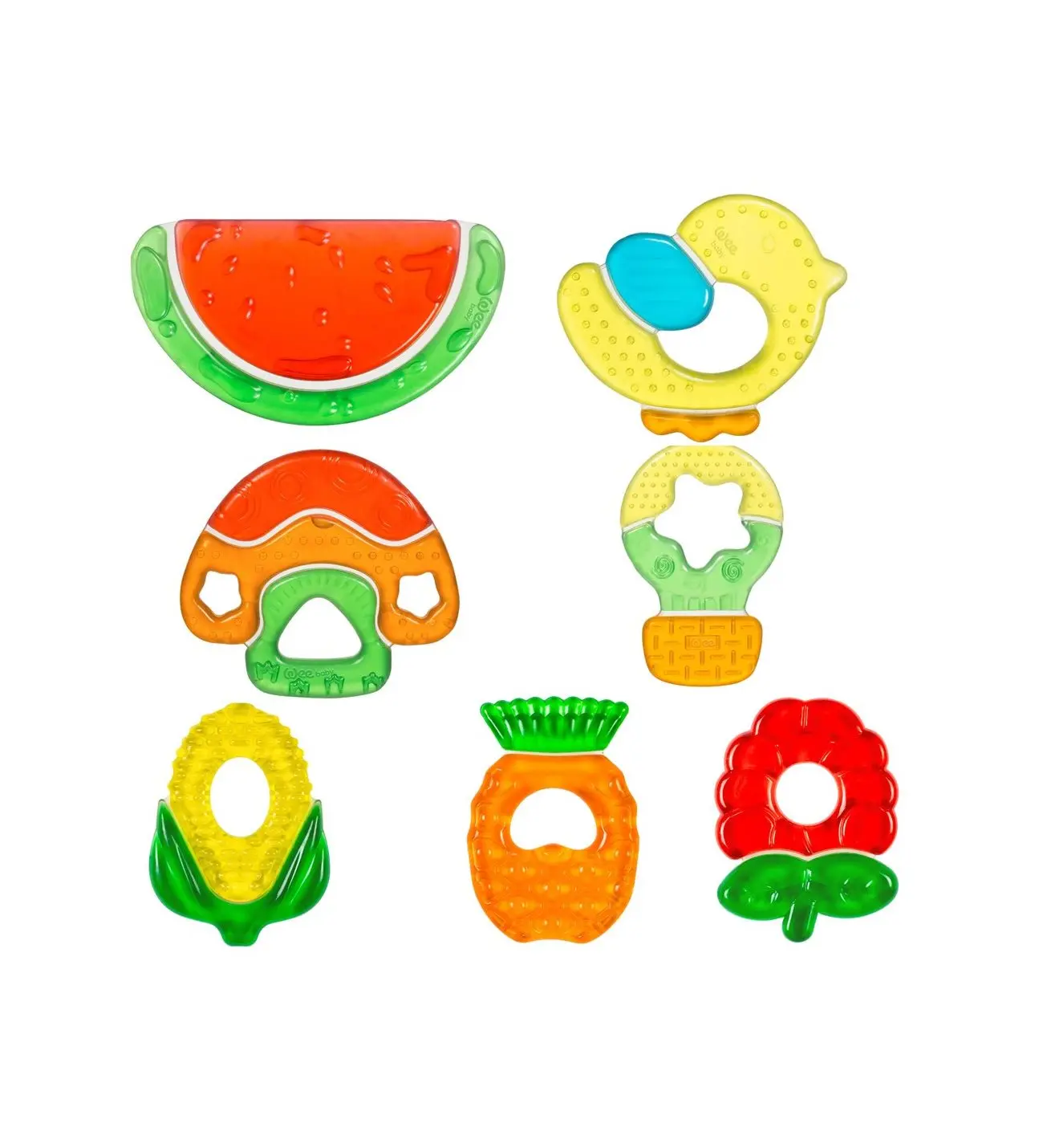 

Baby Colorful Water Color Tooth Ring