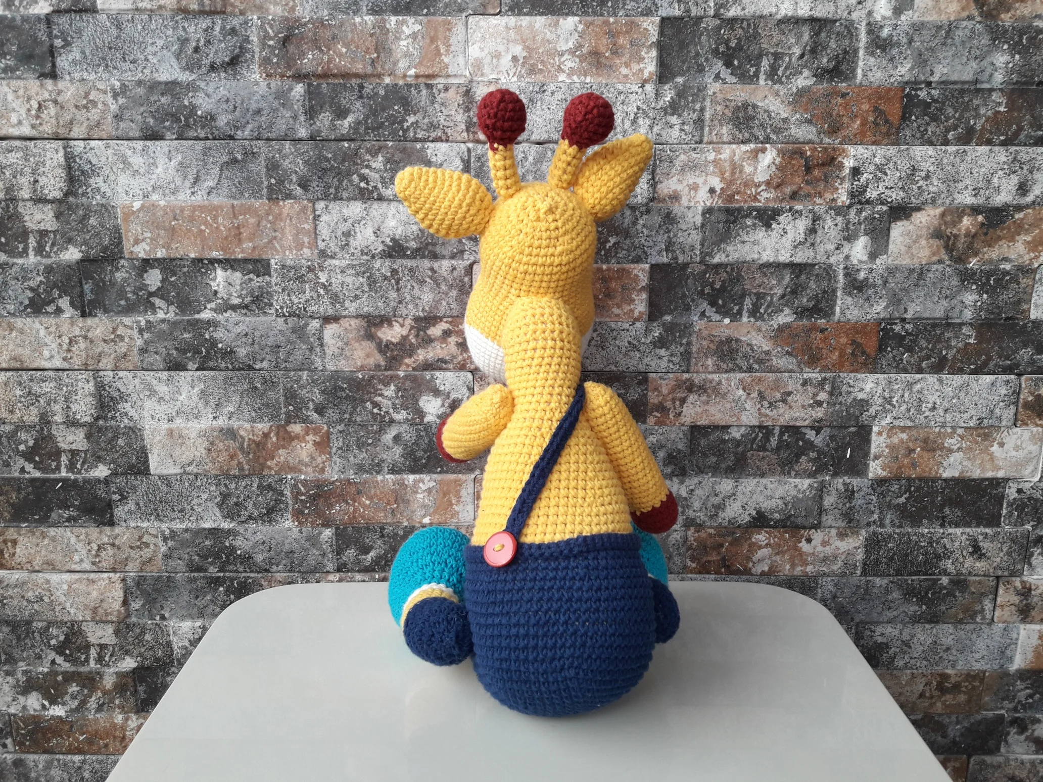 Органический милый жираф амигуруми игрушка здоровый Антибактериальный ручной