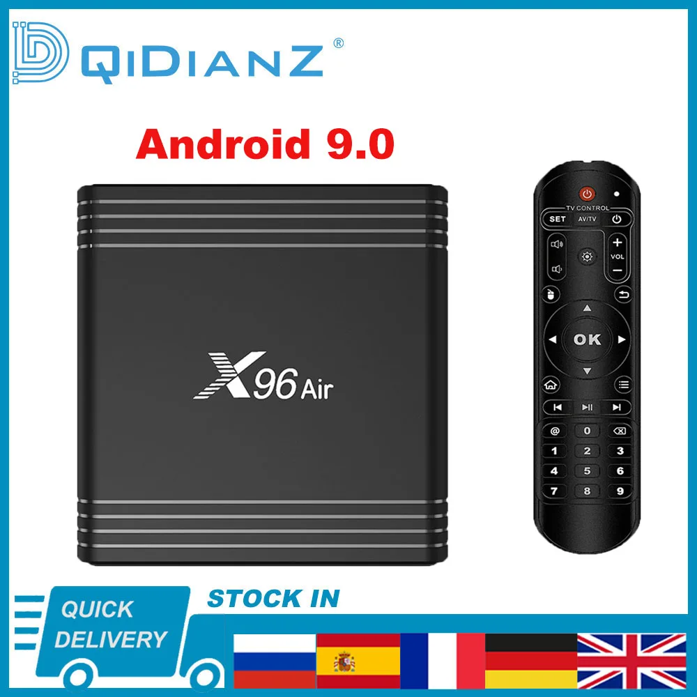 Приставка Смарт ТВ X96 Air Android 9 0 4 + 32/64 ГБ Amlogic S905X3 8K x 4K 2 ГГц|ТВ-приставки и