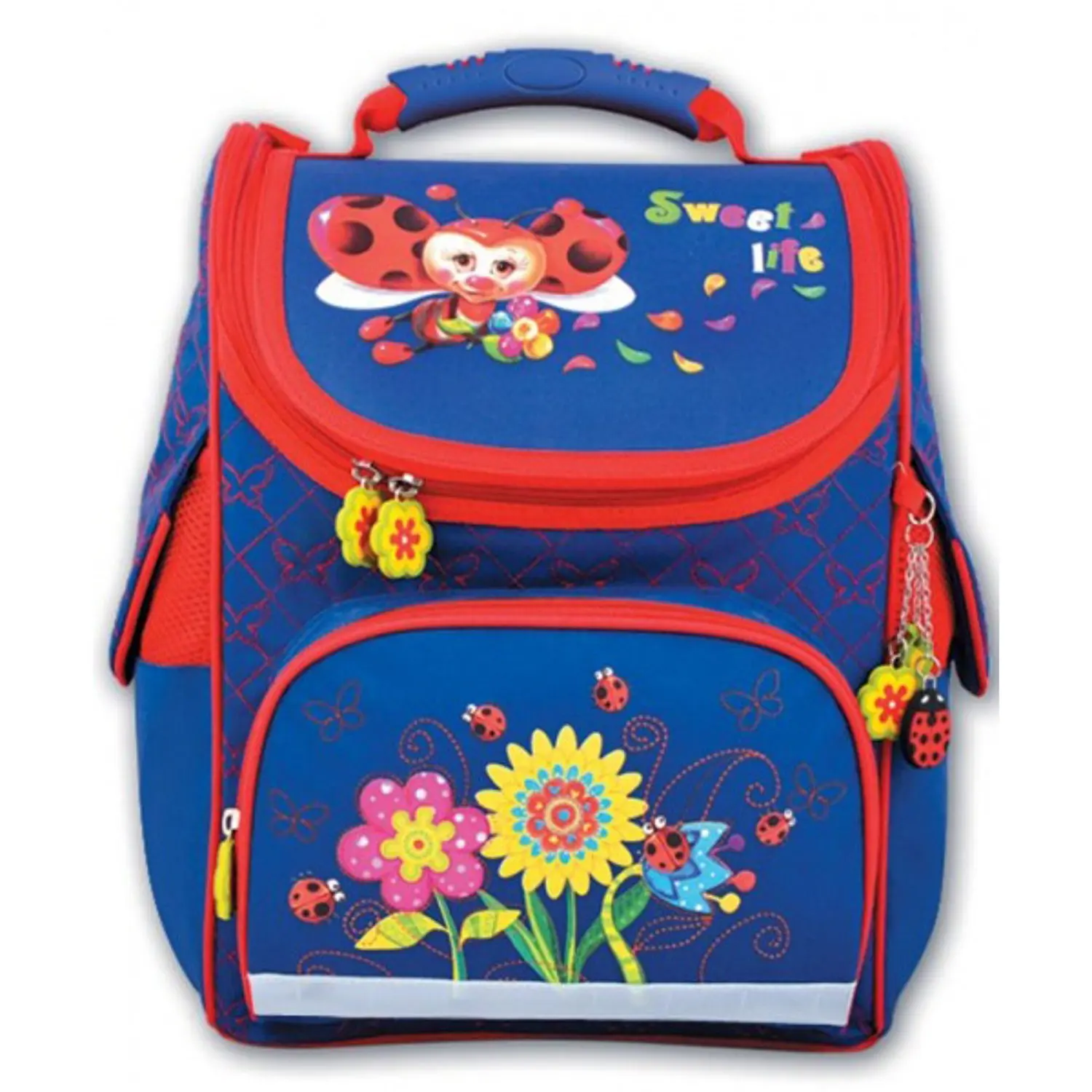 Ранец Феникс + синий с цветами |