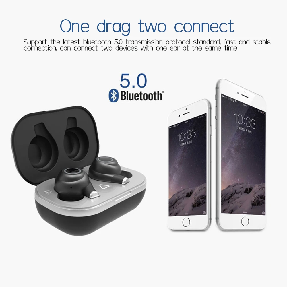 

100 шт. опт заказ KPHRTEK TWS S6 бинауральные Bluetooth 5,0 наушники светящиеся IPX7 водонепроницаемые беспроводные наушники с шумоподавлением
