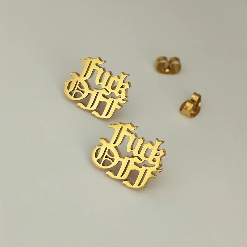 Женские серьги-гвоздики в Корейском стиле модные ювелирные изделия готик-панк из