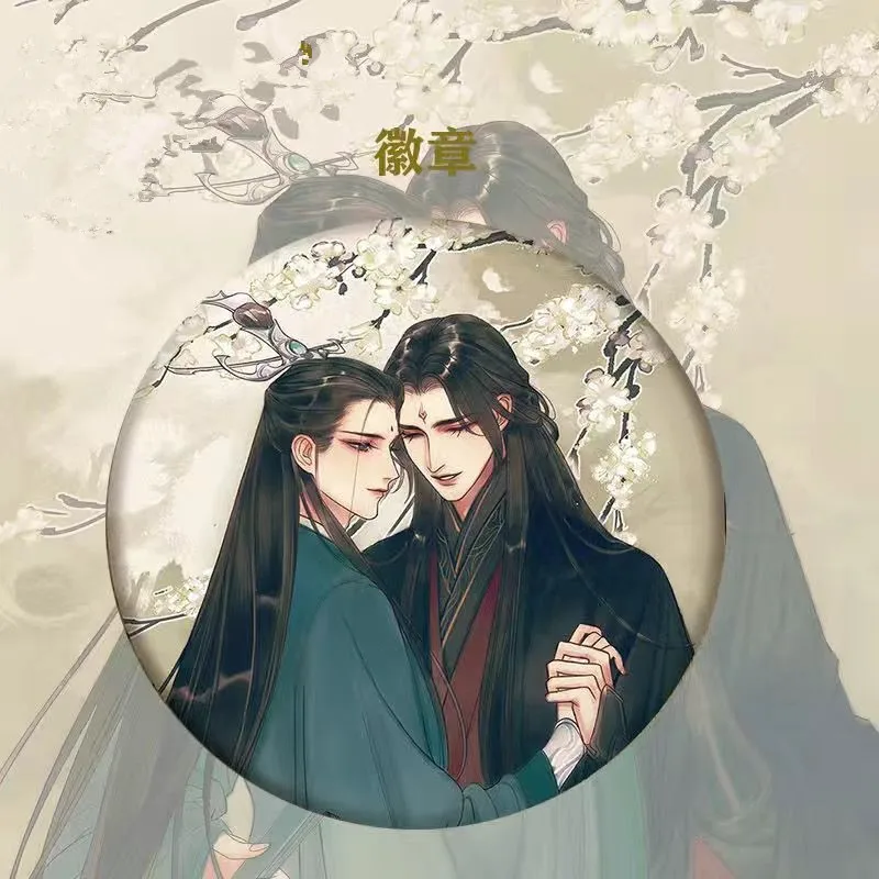 Металлическая брошь на рюкзак для косплея Шэнь цинцю Луо бинге из аниме Злодей -