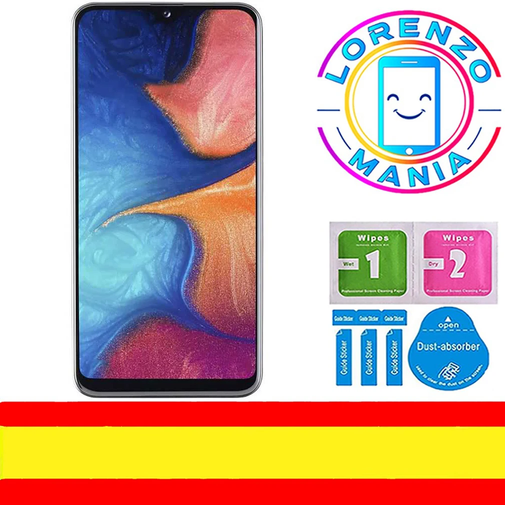 Compatible Samsung Galaxy A20e tempered glass screen Protector 9H for cell phone with cleaning Kit