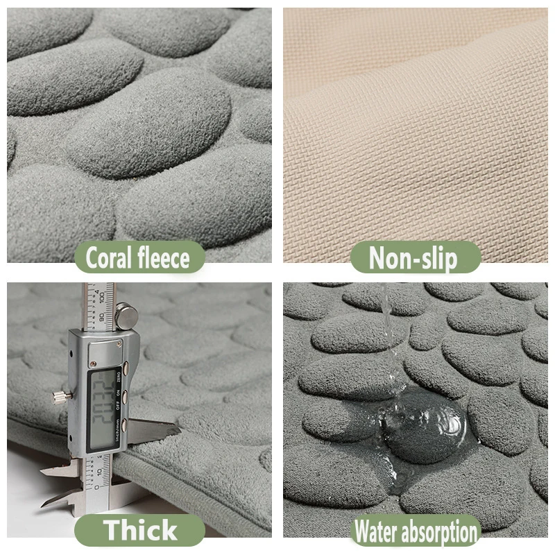 Тисненый в виде булыжника коврик для ванной и Нескользящие коврики стирке яркий