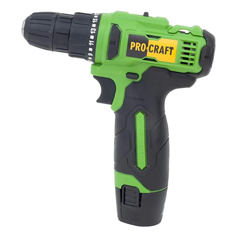 Аккумуляторный шуруповерт ProCraft PA 12Li Compact 12 В/1 5Ah LiIon 2 ак фонарь