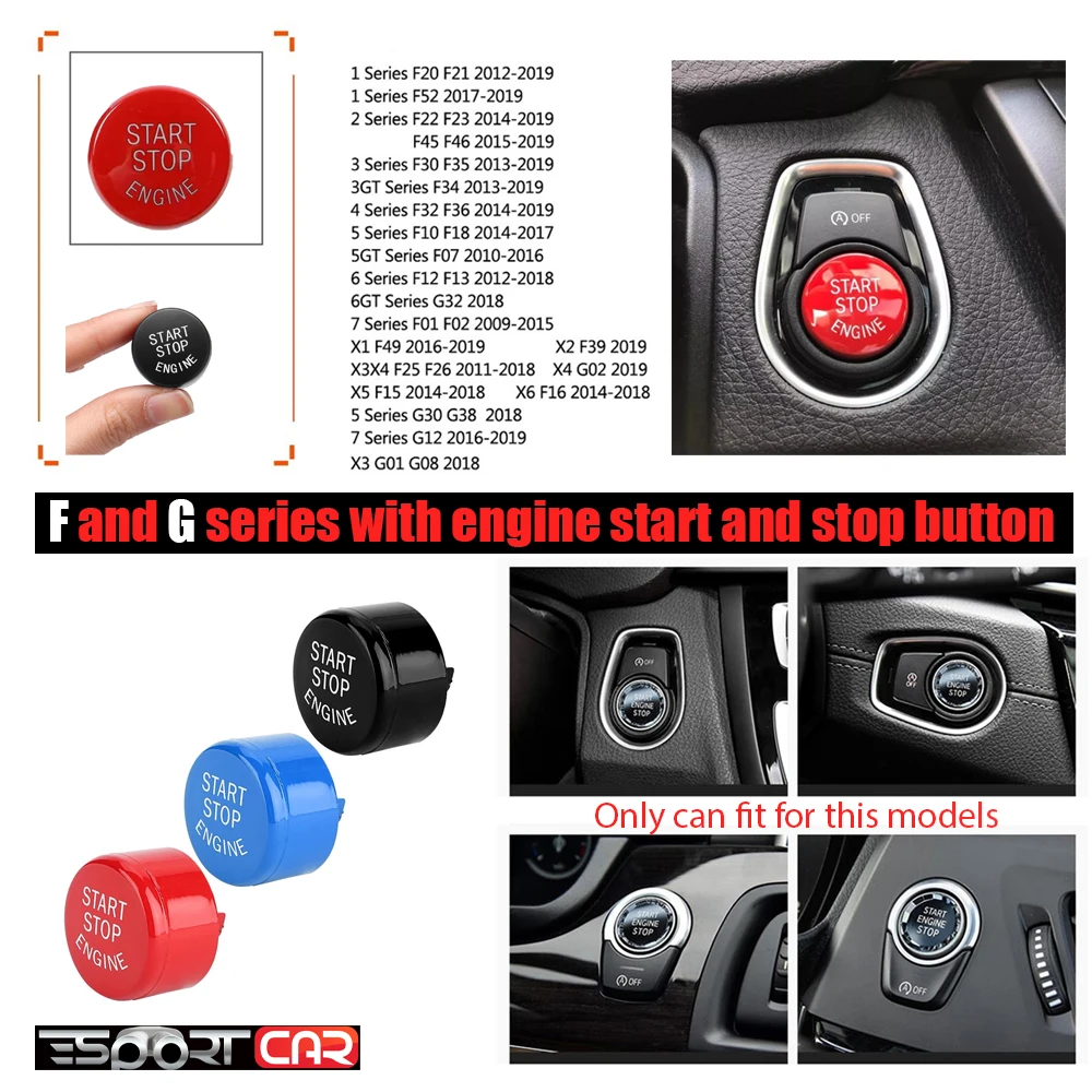 Новый стикер кнопки включения и остановки двигателя для b mw F30 F32 F36 G30 G38 F25 G05 G20 F21 F23