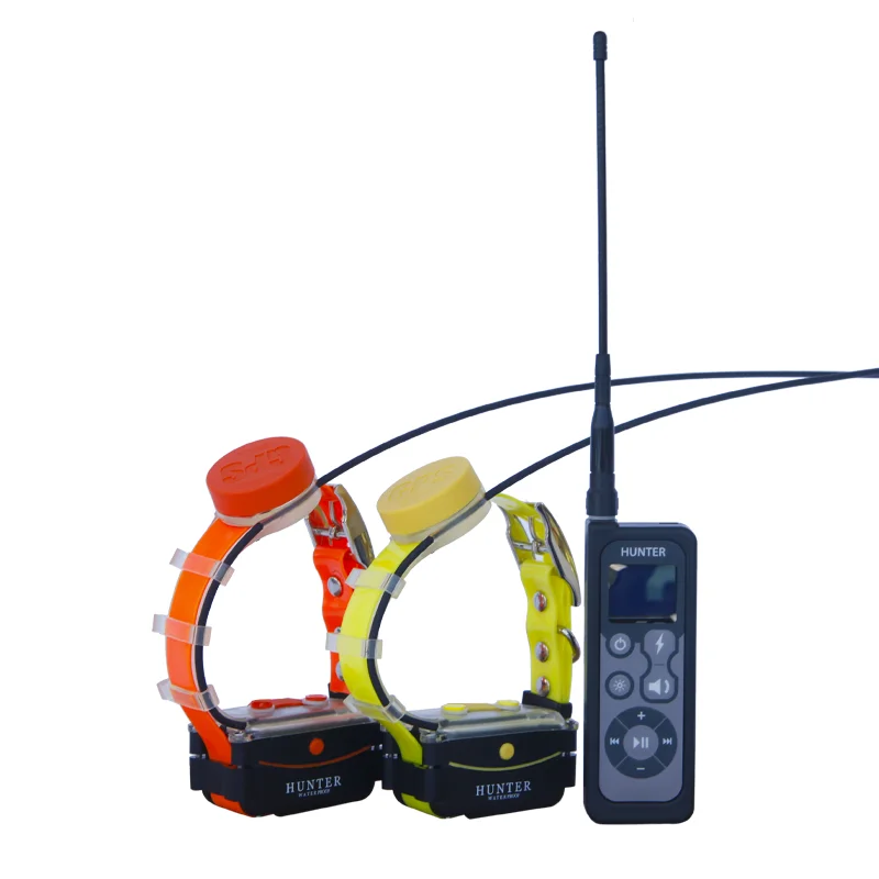 Localizador de perro por GPS resistente al agua, con dos collares, para caza, 25002 PRO-1