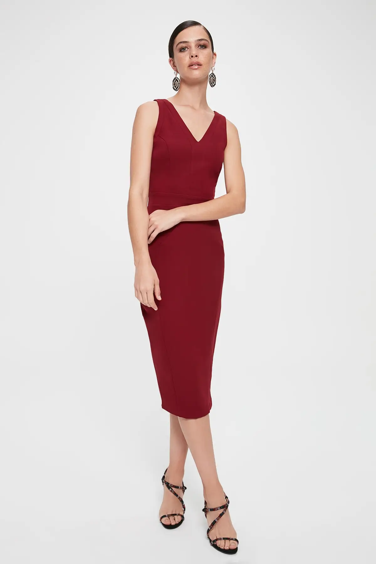 Trendyol Slits Dress TPRAW20EL1878 | Женская одежда