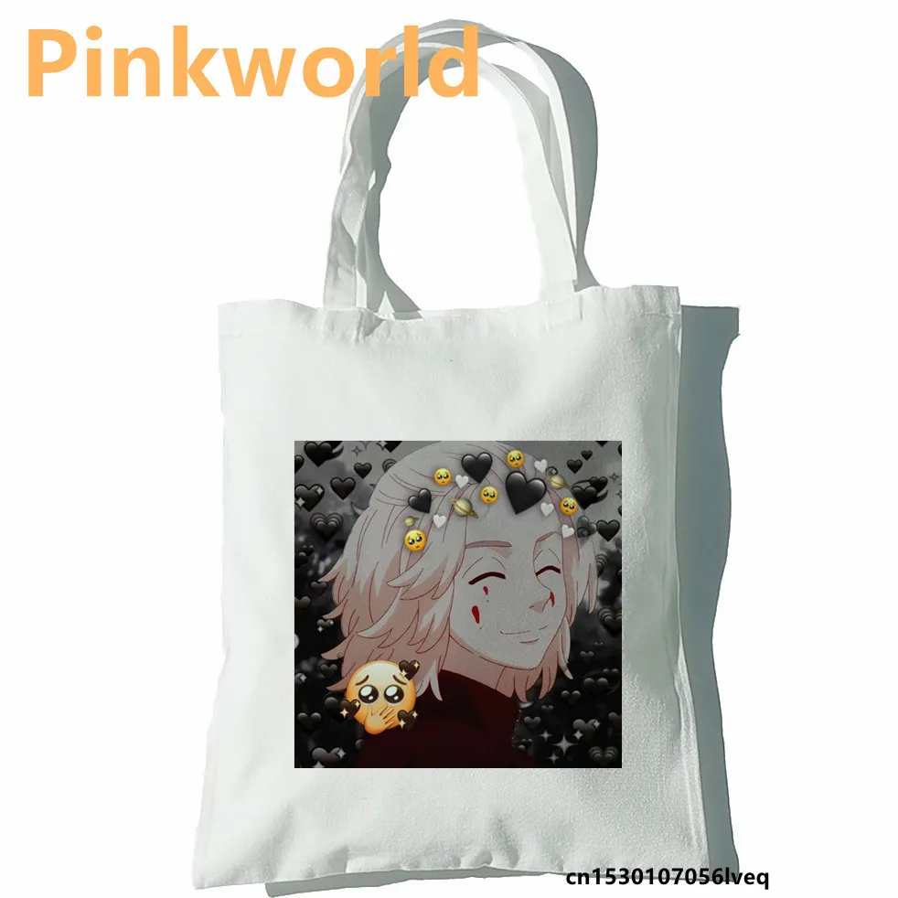 

Женская сумка для покупок с забавным принтом Токийский Мстители крутая сумка для покупок черная белая женская модная Сумка Для Покупок Сум...