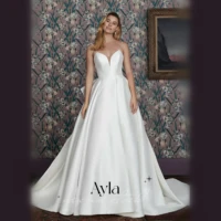 grace ball gown tulle sweep train wedding dresses with bow advanced satin victoria vestidos de novia gorgeous bridal gown