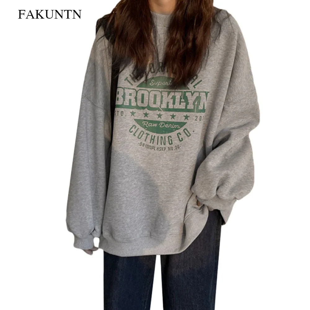 

Women Sweatshirt 2020 Autumn Winter Casual Student Korean Women Clothes Long Sleeve Loose Pullovers Female Sweatshirt Chic Tops