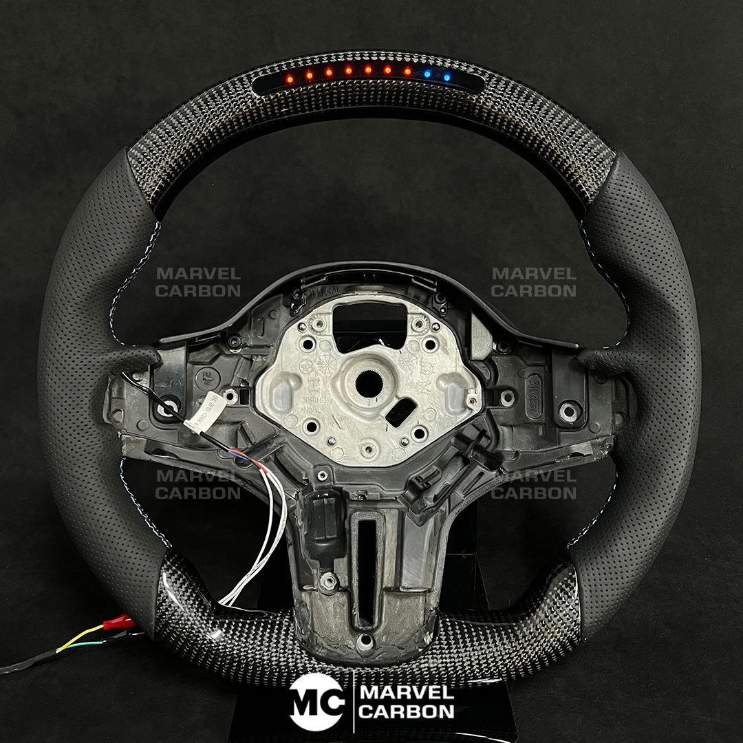 

100% Real Carbon Fiber LED Performance Steering Wheel Display Compatible for BMW X3 G20
