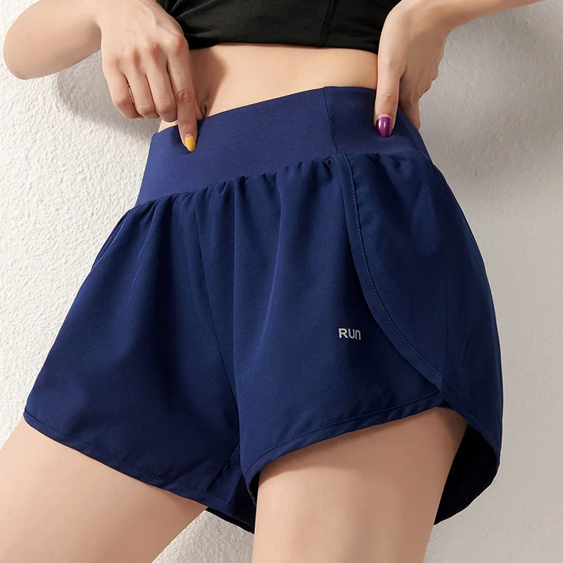 GymHUB Light Proof Sports Shorts Women's Loose Thin High Waist Yoga Pants