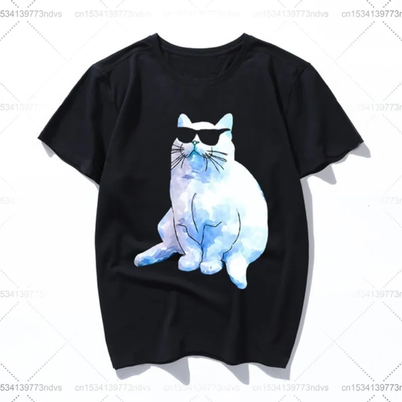 

cool cat T-Shirt Bla hic Tee Shirt Summer Fashion Tumblr Tshirts Short Sleeve O-ne Printed Tee Shirt Unisex