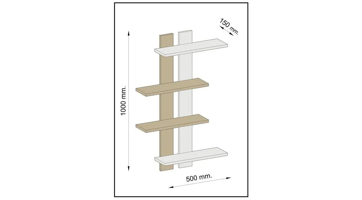 

Home Furniture Wall Library Branch Wall Shelf White