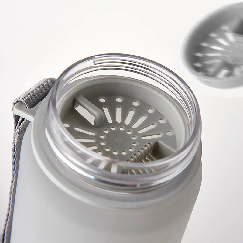 1 л Спортивная бутылка для воды с соломинкой портативные вместительные бутылки