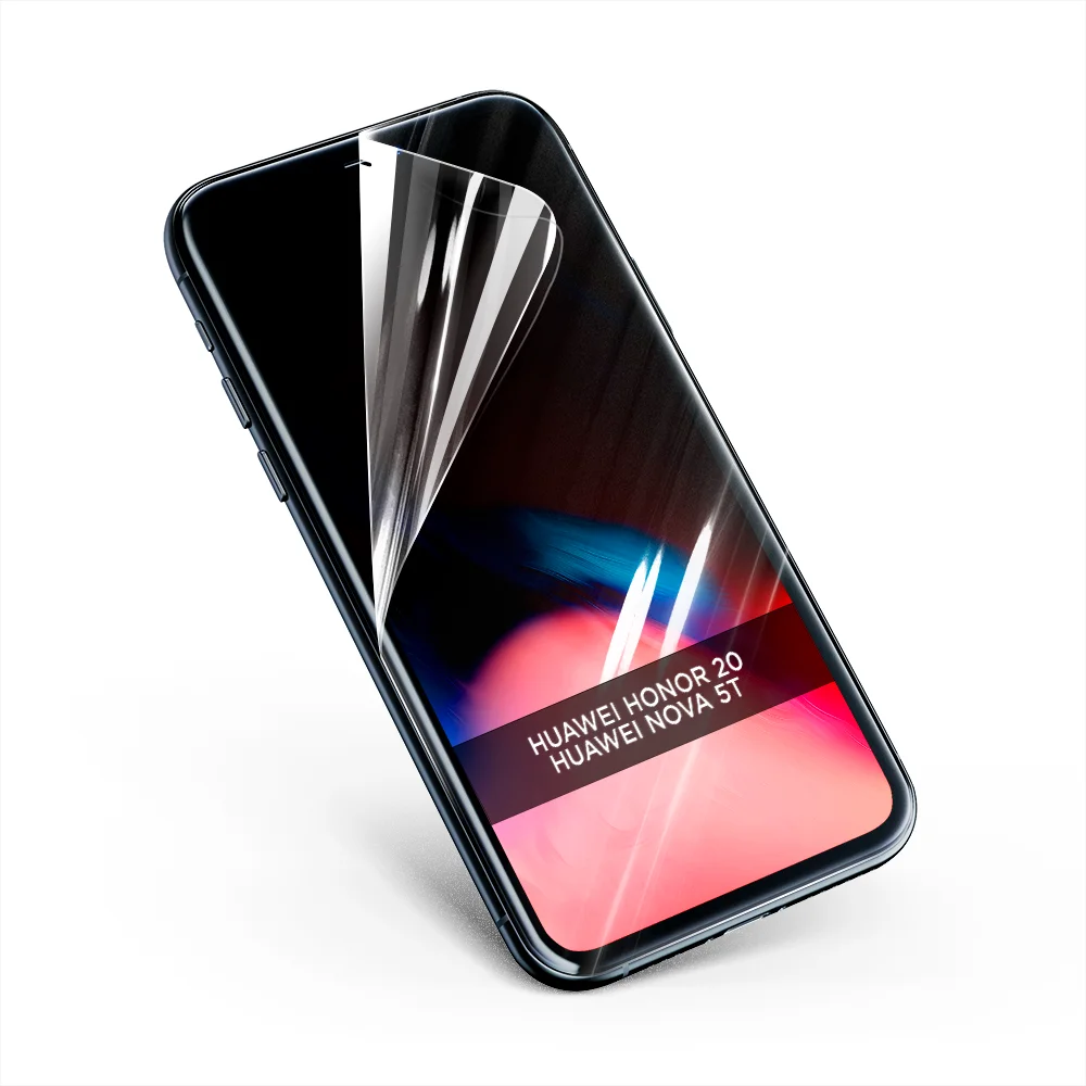 Гидрогелевая пленка для Honor 20/Huawei Nova 5T Защитная на экран телефона полное