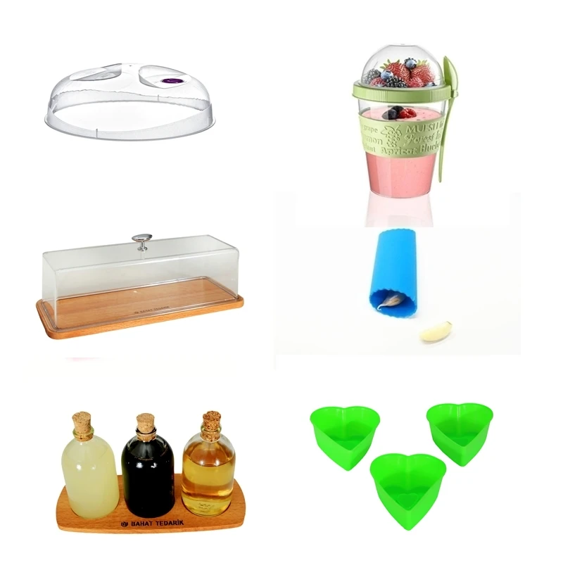 

6 Piece Kitchen Set Cake Dome Spice Set