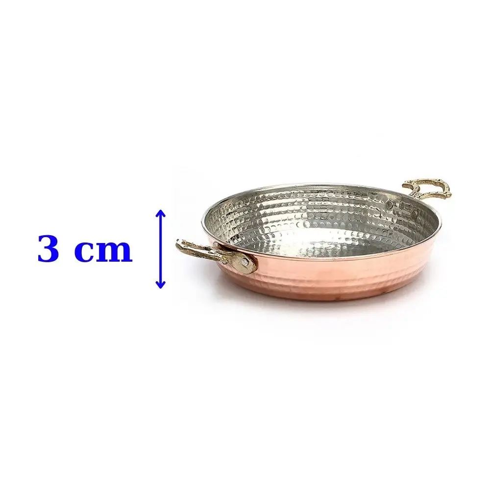 sahan pan copper skillet traditional turkish egg omelette frying cooking cook made turkey fryer pot with brass handles non stick free global shipping