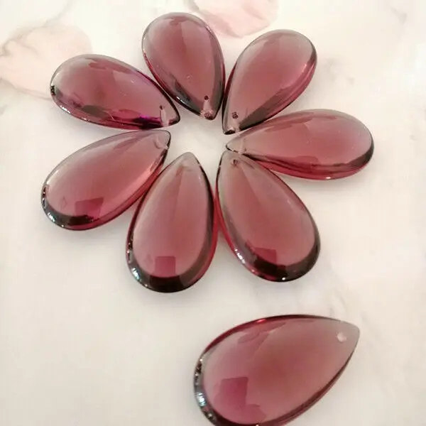 Camal 10 шт. 36 мм Средний Фиолетовый кристально гладкая слеза призмы Подвески
