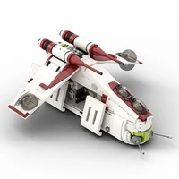 diy space series wars fighter building blocks the republic gunship model bricks kids educational toys for children birthday gift