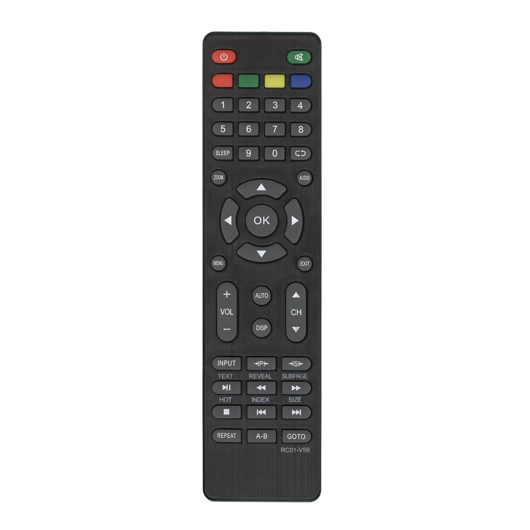 Remote control for TV Akai rc01-v59 (lea-19k39p etc.)/Bravis (led-19f1000 etc.) | Control
